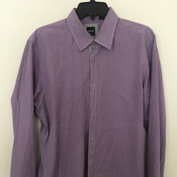 Hugo Boss Other - Hugo Boss men’s purple button front shirt